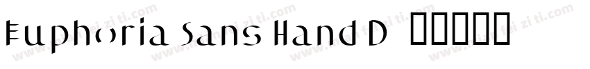 Euphoria Sans Hand D字体转换